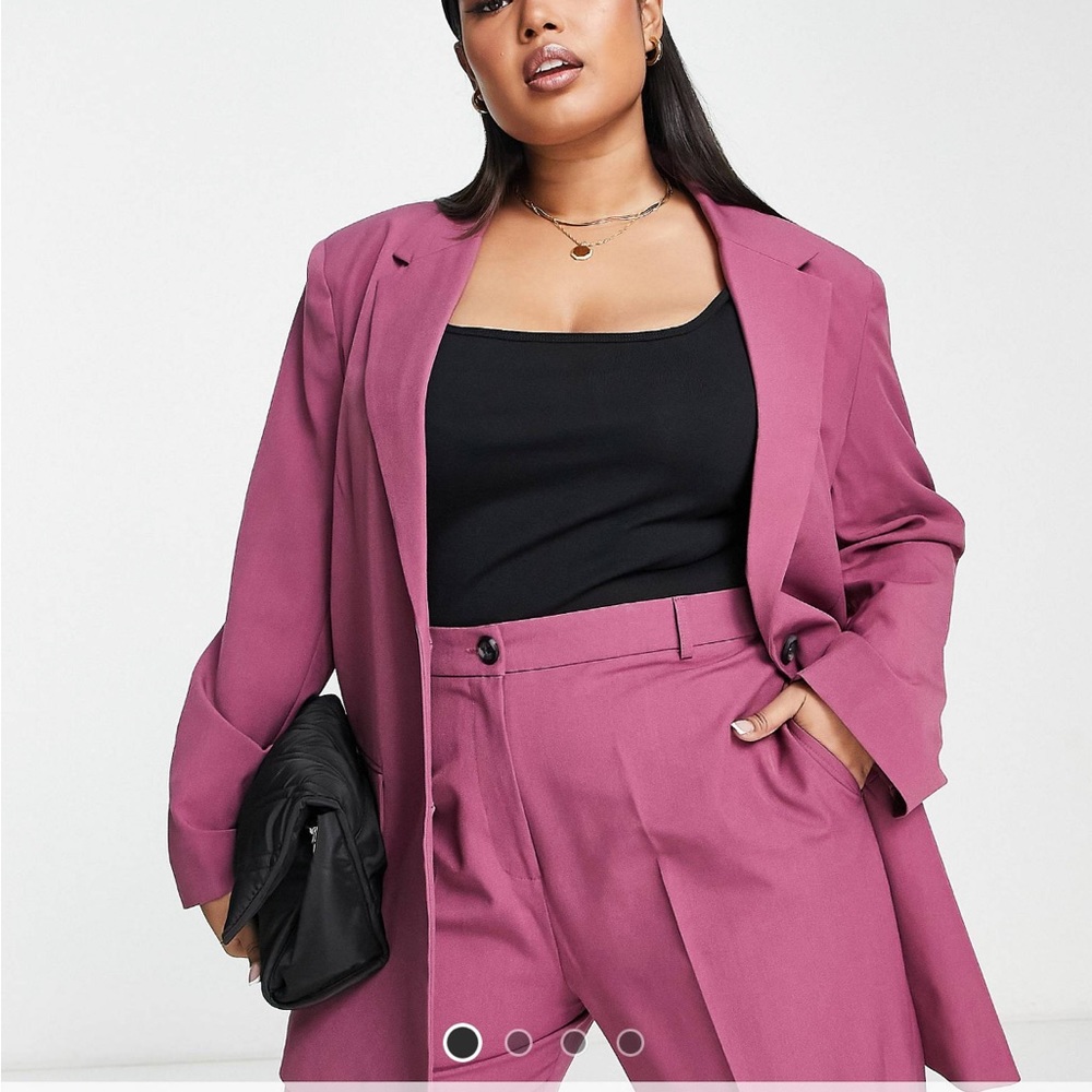 Asos Curve Plum Blazer